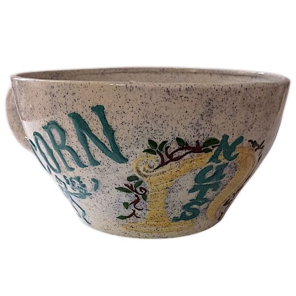 Holland Mold Melamine Popcorn Bowl Plastic Snack Pretzel Handpainted Vintage 70s - Picture 13 of 16